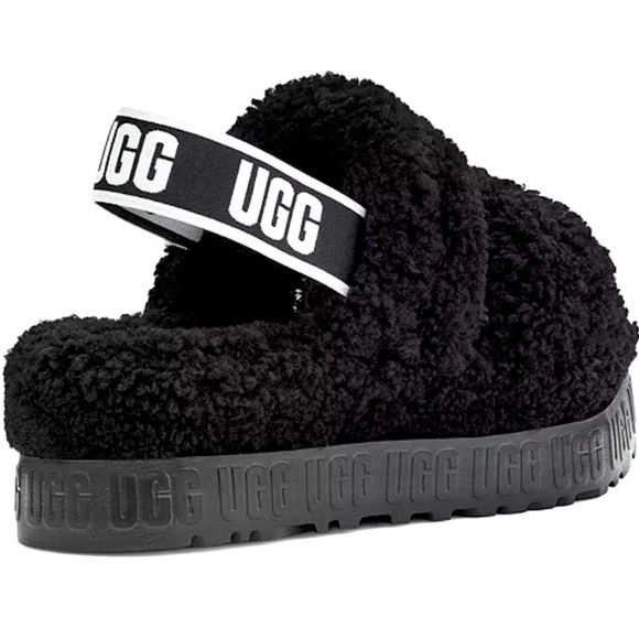 UGG boot slippers black flufflita - Picture 3 of 6